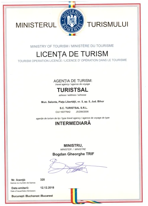 Licenta de turism 320/12.12.2018